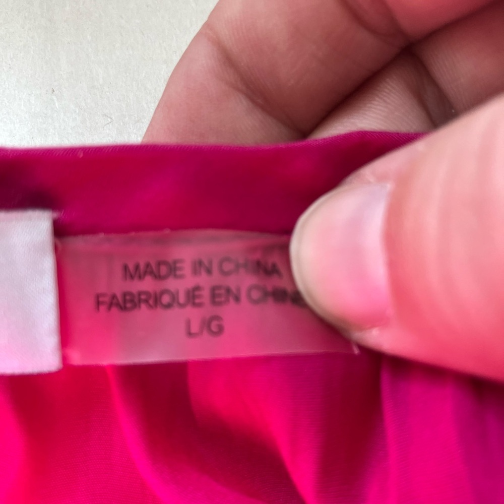 Ramy Brook‎ Audrey Smocked Midi Dress Cinched Waist Hot Pink Designer MSRP$425 - Picture 9 of 10